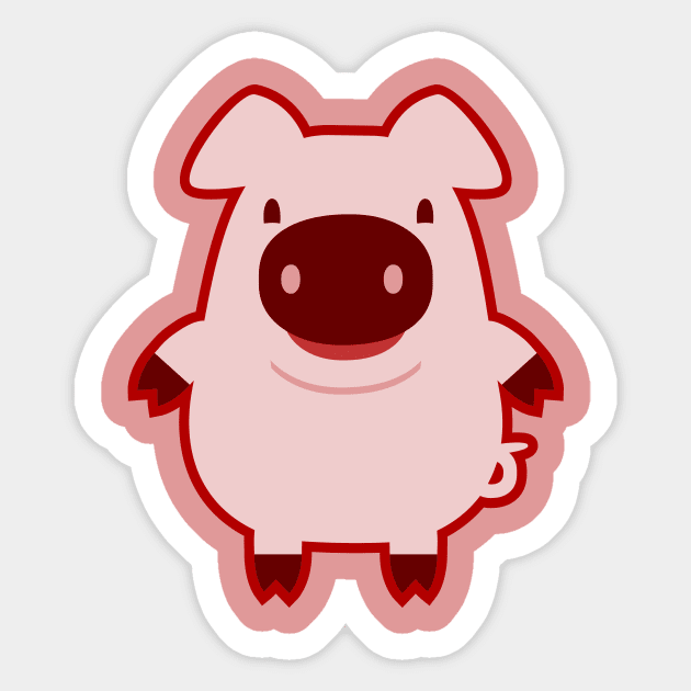 Pig Sticker by LuisD